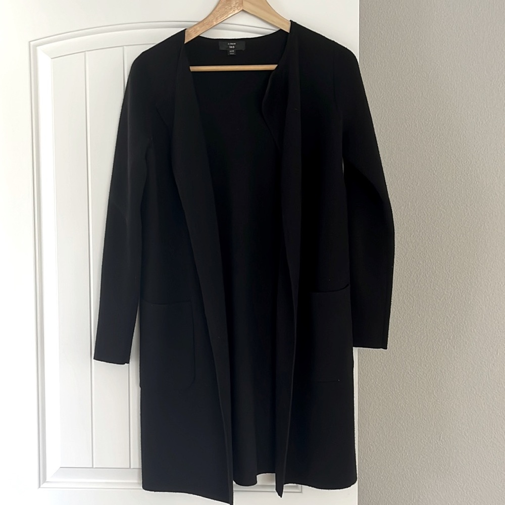J.Crew Juliette Collarless Sweater Blazer